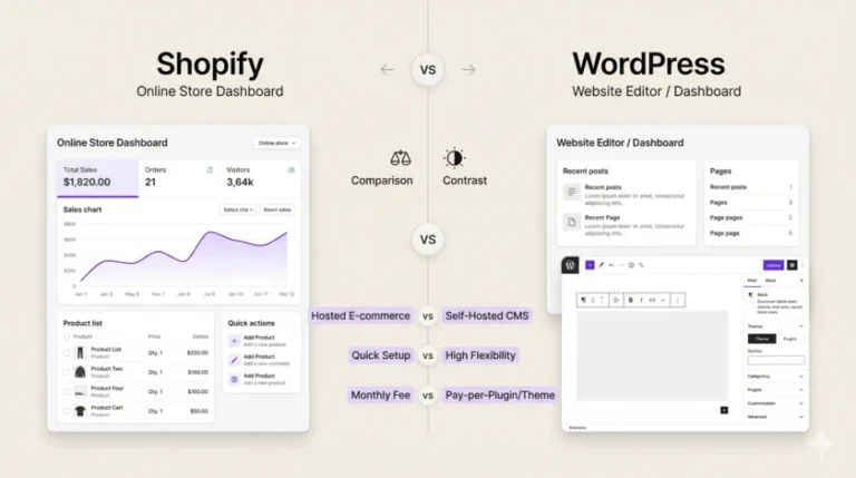 WordPress vs Shopify